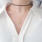 925 Sterling Silver Heart & Cross Pendant Necklace