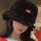 Fruit Embroidered Chenille Bucket Hat