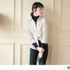 Drop Shoulder Striped Blouse