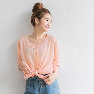 Cross-strap Blouse