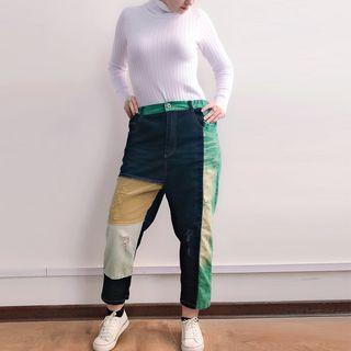 Printed Straight Fit Jeans