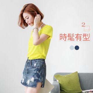Destroyed A-line Skort