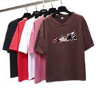 Short-sleeve Comic Print T-shirt