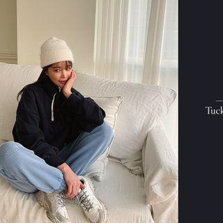 Mockneck Fleece Anorak Sweatshirt
