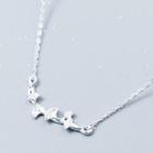 925 Sterling Silver Branches Pendant Necklace As Shown In Figure - One Size