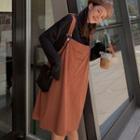 Plain Jumper Dress / Long-sleeve T-shirt