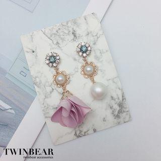 Embellished Non-matching Drop Earring