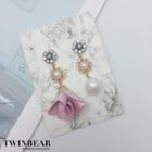 Embellished Non-matching Drop Earring