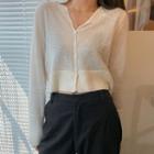 Crop Light Jacket White - One Size