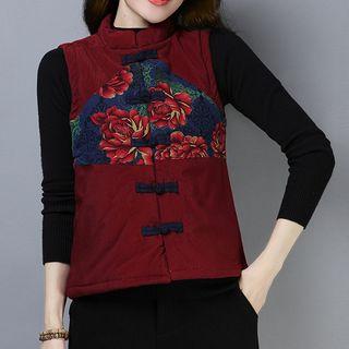 Frog-button Padded Vest
