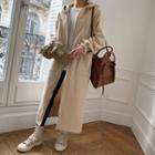 Drawcord-waist Long Zip Hoodie