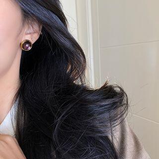 Glaze Alloy Earring 1 Pr - Purple - One Size