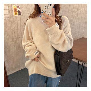 Round Neck Letter Sweater