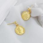 925 Sterling Silver Coin Drop Earring