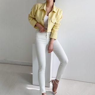 Dip-back Cropped Jacket