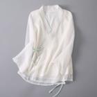 Traditional Chinese 3/4-sleeve Mesh Jacket