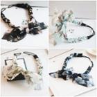 Print Chiffon Bow Headband
