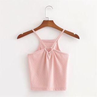 Halter Heart Cutout Top