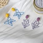 Wirework Butterfly / Flower Dangle Earring
