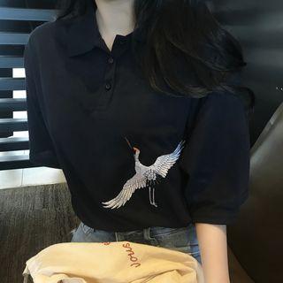 Crane Loose-fit Short-sleeve Top