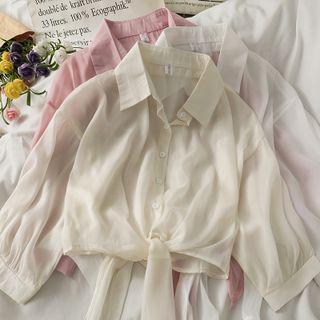Loose-fit Twisted Light Shirt