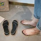 Pvc Strap Flat Sandals