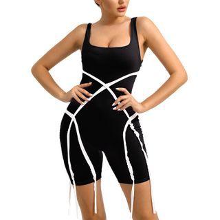 Contrast Trim Romper