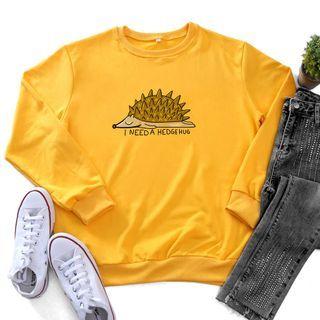 Hedgehog Print Sweatshirt