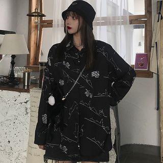 Print Shirt 1 - Black - One Size