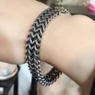 Stainless Steel Chunky Chain Bracelet 804 - As Shown In Figure - One Size