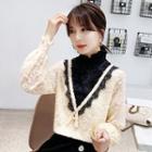 Two-tone Lace Blouse