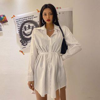 Mini Shirtdress With Sash