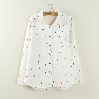Printed Fleece Lined Shirt