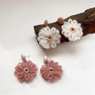 Flower Drop 925 Sterling Silver Earring