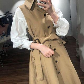 Sleeveless Single Breasted Coat