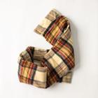 Plaid Scarf Off White - One Size