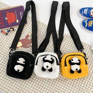 Panda-doll Canvas Crossbody Bag