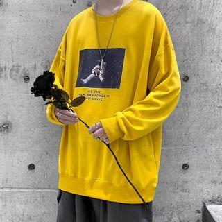 Astronaut Print Pullover