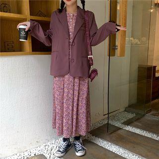 Button Blazer 7011 - Purple - One Size