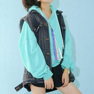 Frayed Denim Vest