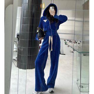 Velvet Zip Hoodie / Sweatpants