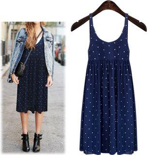 Polka Dot Pinafore Dress