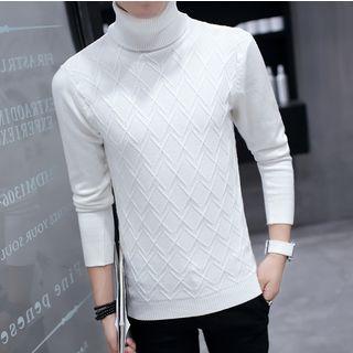 Diamond Turtleneck Sweater