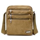 Three Zipper Pockets Crossbody Bag
