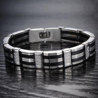 Stainless Steel Silicone Bracelet 850 - Bracelet - One Size