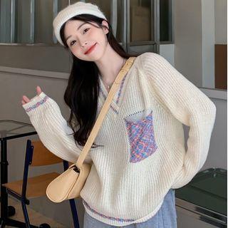 Melange Pocket Sweater