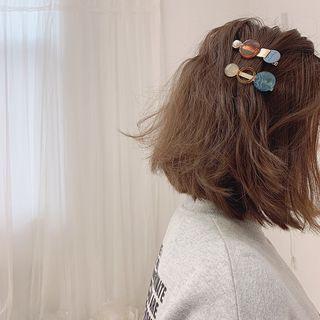 Faux Pearl Resin Hair Clip
