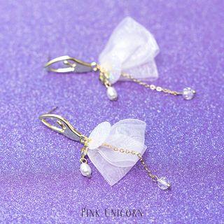 Alloy Faux Pearl Dancer Dangle Earring 1 Pair - Earrings - One Size