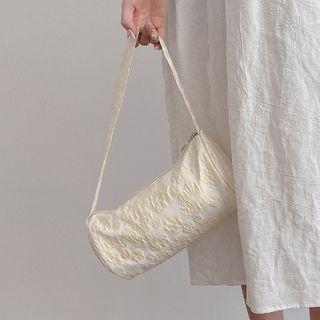 Floral Print Cylindrical Handbag