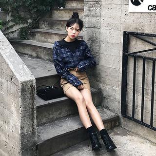 Zip-side Military Ankle Boots